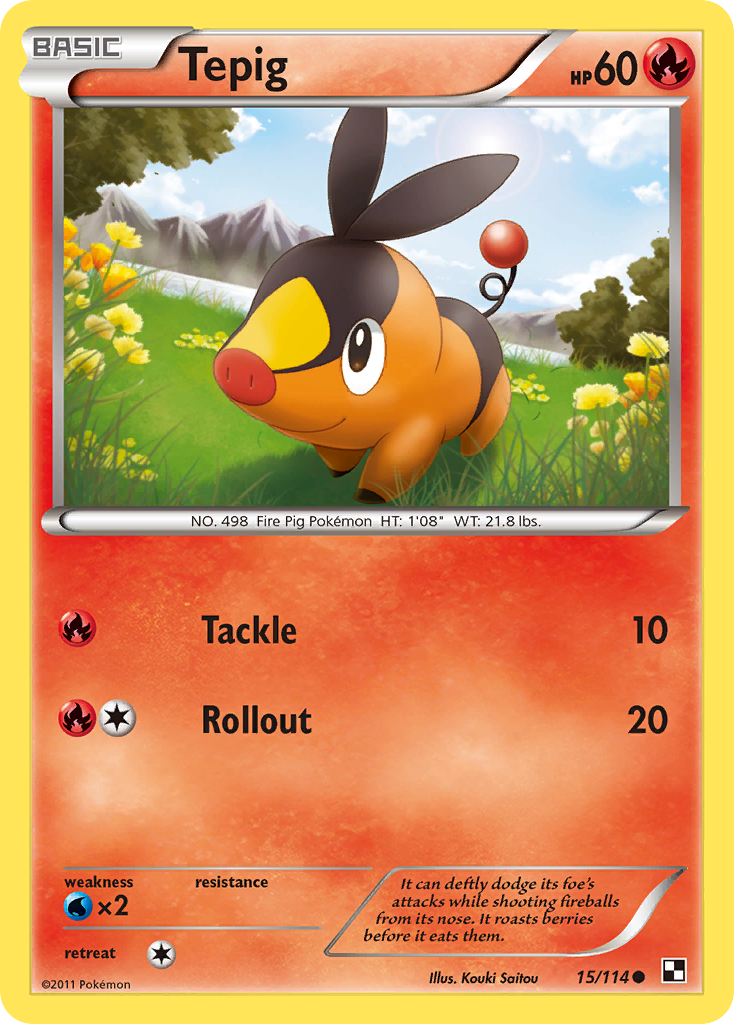 Tepig (15/114) [Black & White: Base Set] | Exor Games Dartmouth