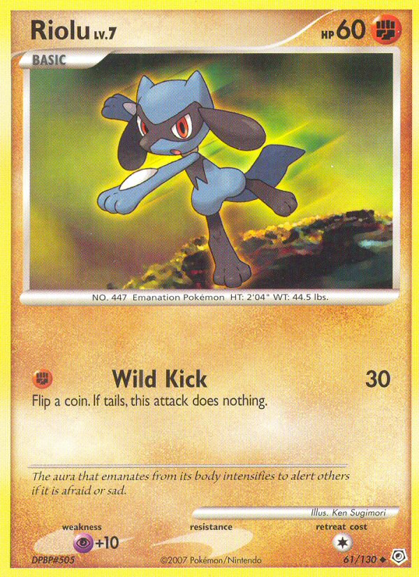 Riolu (61/130) [Diamond & Pearl: Base Set] | Exor Games Dartmouth