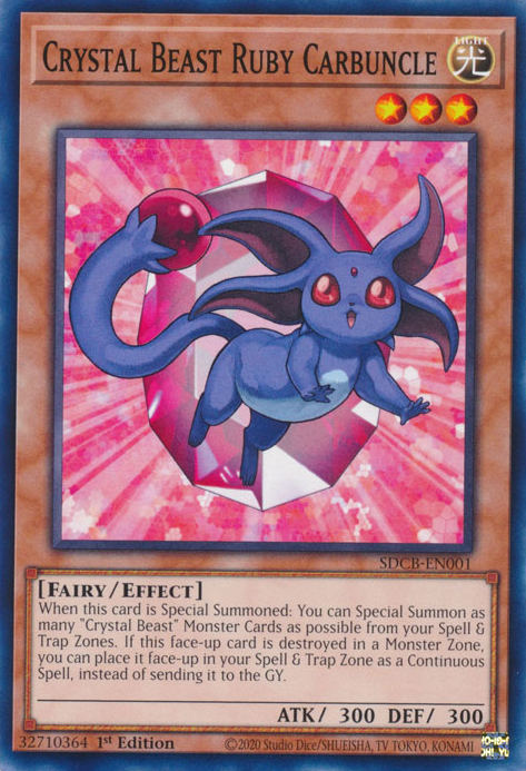 Crystal Beast Ruby Carbuncle [SDCB-EN001] Common | Exor Games Dartmouth