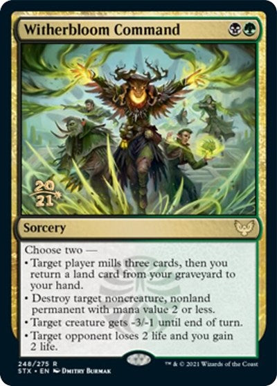 Witherbloom Command [Strixhaven: School of Mages Prerelease Promos] | Exor Games Dartmouth