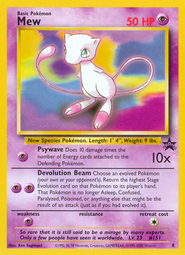 Mew (8) [Wizards of the Coast: Black Star Promos] | Exor Games Dartmouth