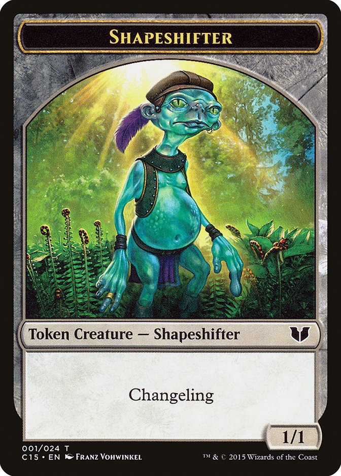 Elemental Shaman // Shapeshifter Double-Sided Token [Commander 2015 Tokens] | Exor Games Dartmouth