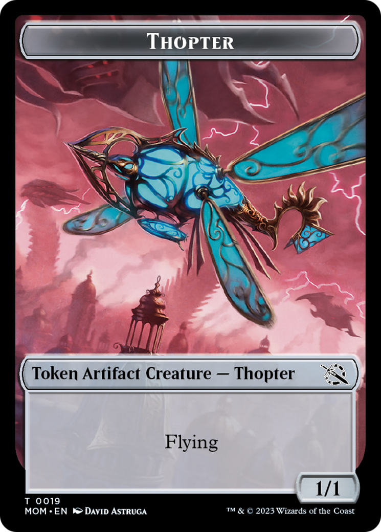 Thopter // Beast Double-Sided Token [March of the Machine Commander Tokens] | Exor Games Dartmouth