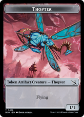 Thopter // Beast Double-Sided Token [March of the Machine Commander Tokens] | Exor Games Dartmouth