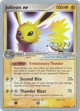 Jolteon ex (109/113) (Flyvees - Jun Hasebe) [World Championships 2007] | Exor Games Dartmouth