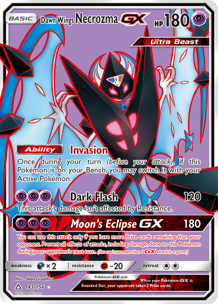 Dawn Wings Necrozma GX (143/156) [Sun & Moon: Ultra Prism] | Exor Games Dartmouth