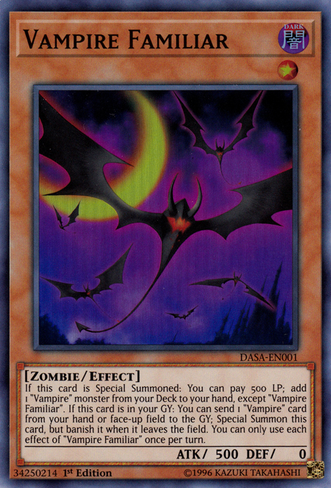 Vampire Familiar [DASA-EN001] Super Rare | Exor Games Dartmouth