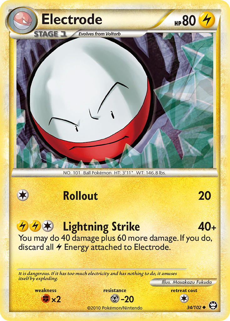 Electrode (34/102) [HeartGold & SoulSilver: Triumphant] | Exor Games Dartmouth