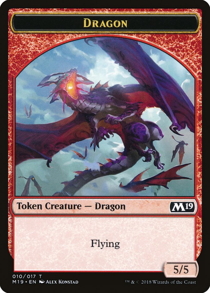 Dragon (010/017) [Core Set 2019 Tokens] | Exor Games Dartmouth