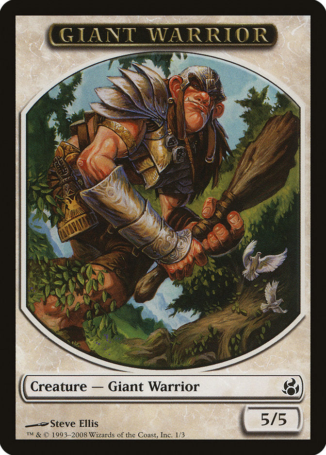 Giant Warrior [Morningtide Tokens] | Exor Games Dartmouth