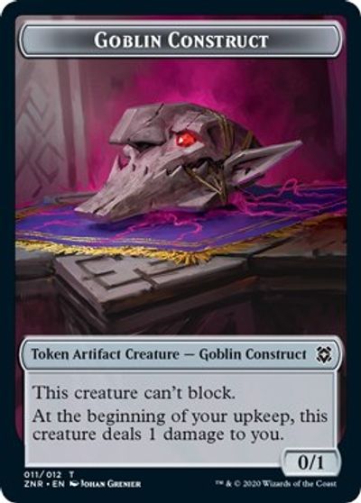 Satyr // Goblin Construct Double-sided Token [Challenger Decks 2021 Tokens] | Exor Games Dartmouth