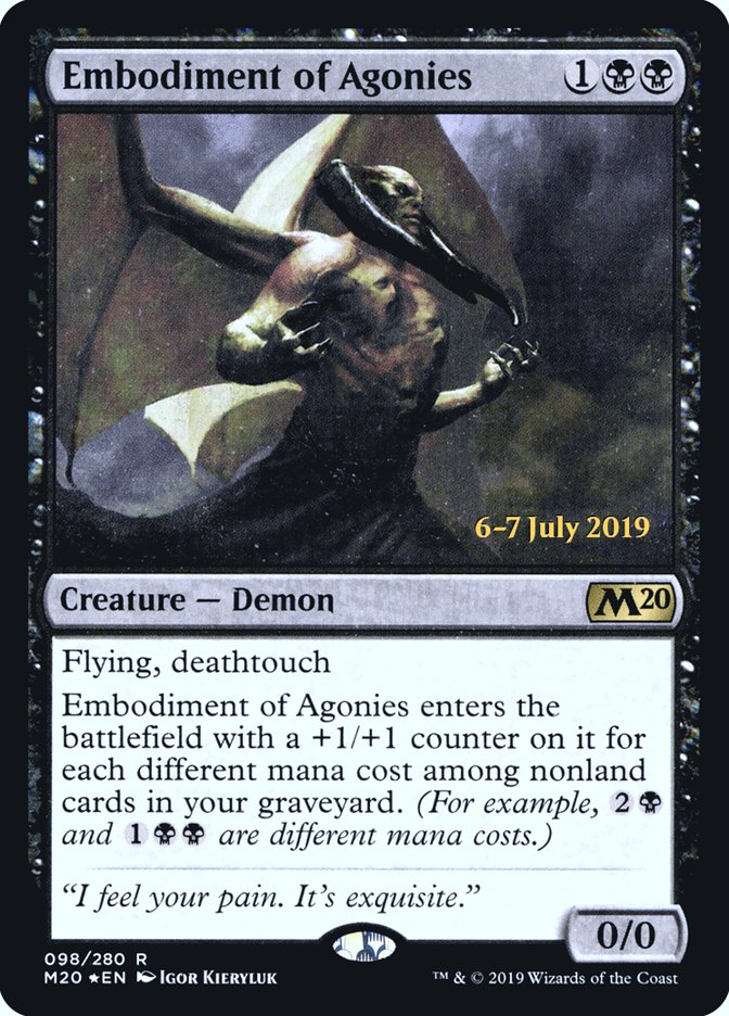 Embodiment of Agonies  [Core Set 2020 Prerelease Promos] | Exor Games Dartmouth