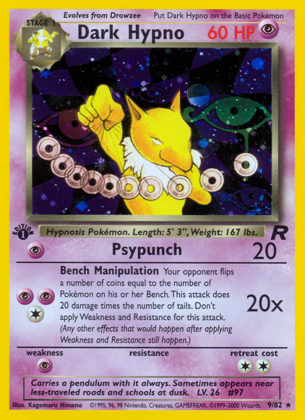 Dark Hypno (9/82) [Team Rocket 1st Edition] | Exor Games Dartmouth