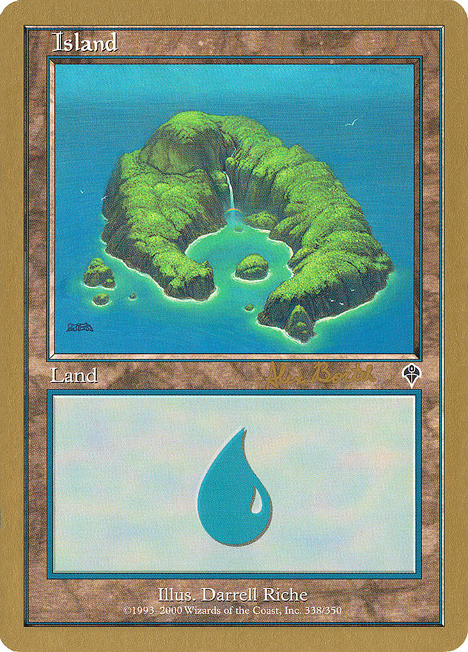 Island (ab338) (Alex Borteh) [World Championship Decks 2001] | Exor Games Dartmouth