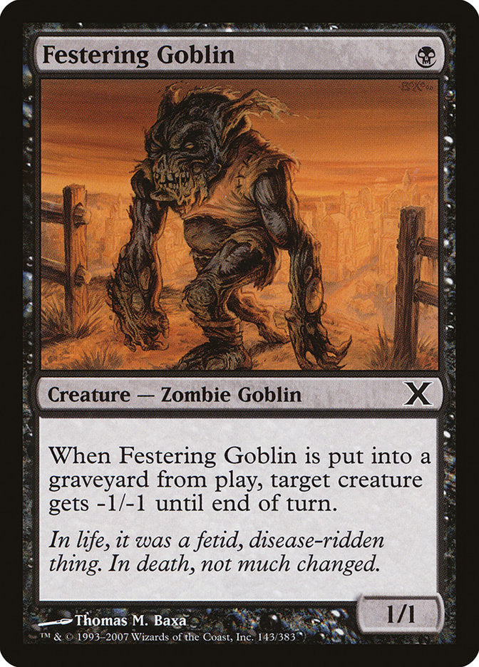 Festering Goblin [Tenth Edition] | Exor Games Dartmouth