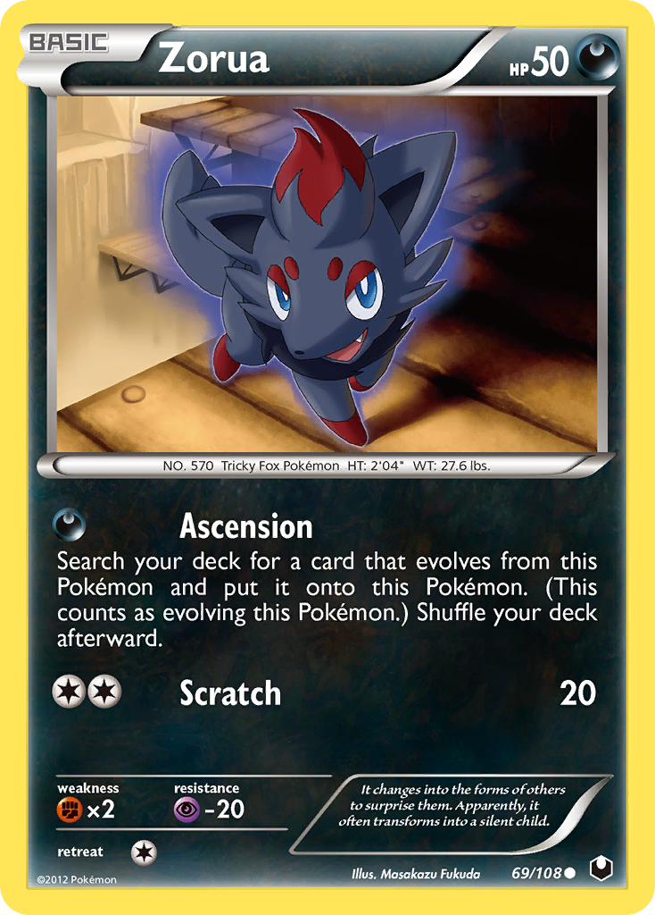 Zorua (69/108) [Black & White: Dark Explorers] | Exor Games Dartmouth