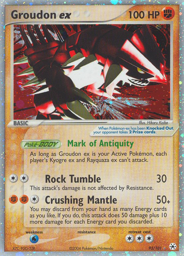 Groudon ex (93/101) [EX: Hidden Legends] | Exor Games Dartmouth