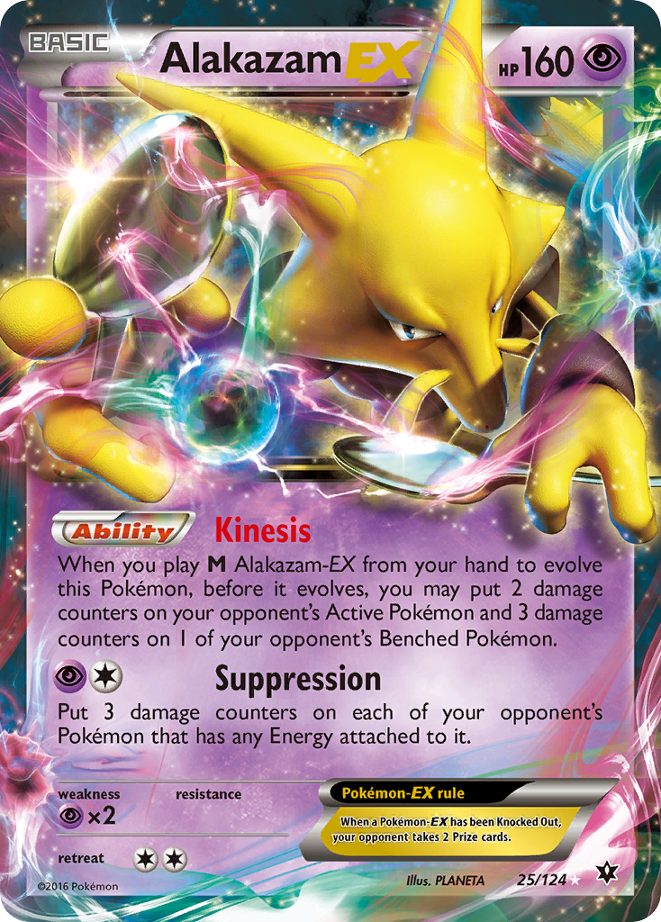 Alakazam EX (25/124) [XY: Fates Collide] | Exor Games Dartmouth