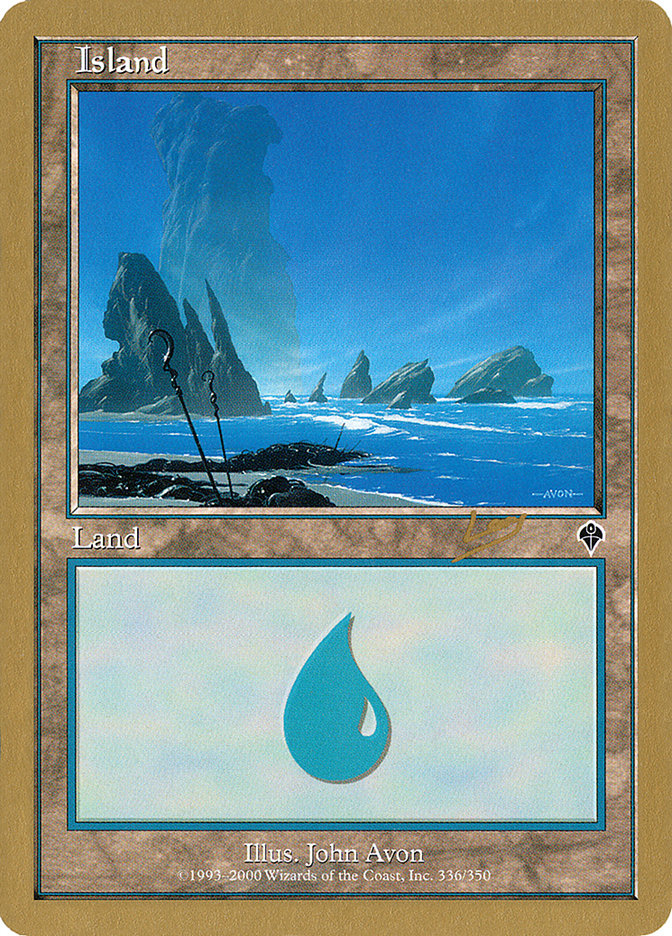 Island (rl336) (Raphael Levy) [World Championship Decks 2002] | Exor Games Dartmouth