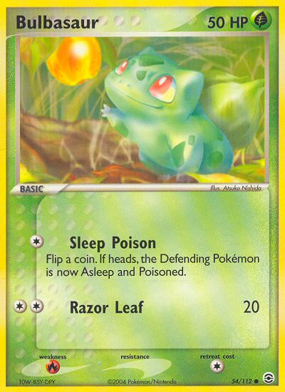 Bulbasaur (54/112) [EX: FireRed & LeafGreen] | Exor Games Dartmouth