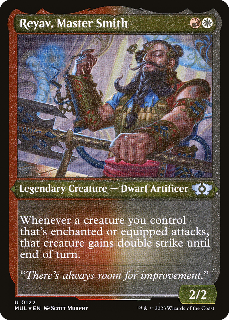 Reyav, Master Smith (Foil Etched) [Multiverse Legends] | Exor Games Dartmouth