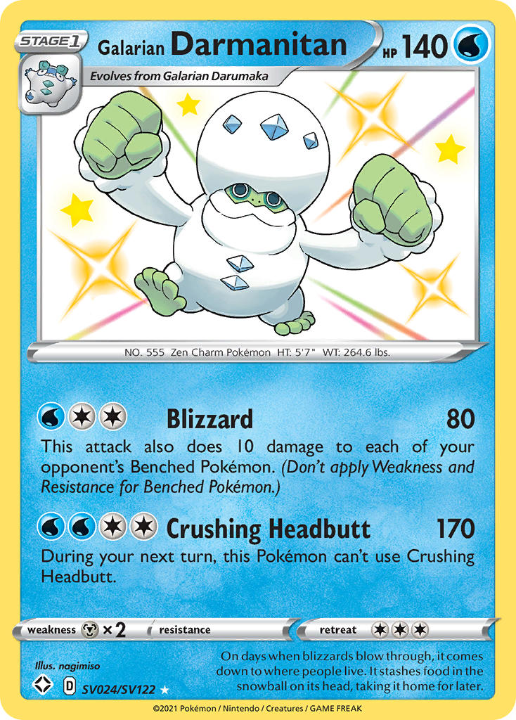 Galarian Darmanitan (SV024/SV122) [Sword & Shield: Shining Fates] | Exor Games Dartmouth