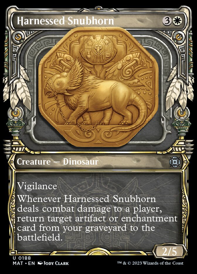 Harnessed Snubhorn (Showcase Halo Foil) [March of the Machine: The Aftermath] | Exor Games Dartmouth