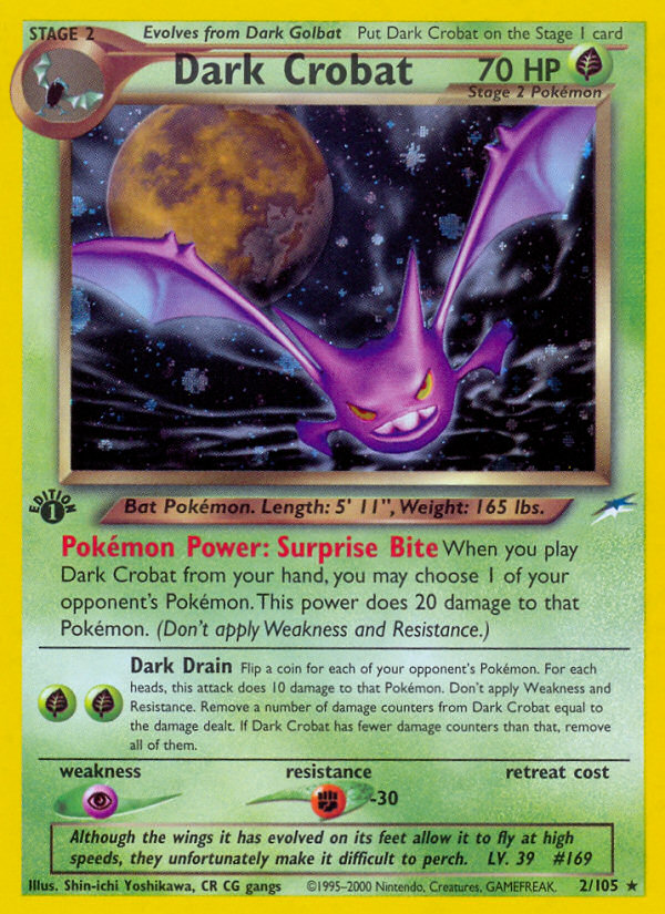 Dark Crobat (2/105) [Neo Destiny 1st Edition] | Exor Games Dartmouth