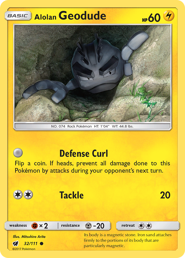 Alolan Geodude (32/111) [Sun & Moon: Crimson Invasion] | Exor Games Dartmouth