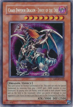 Chaos Emperor Dragon - Envoy of the End [IOC-EN000] Secret Rare | Exor Games Dartmouth