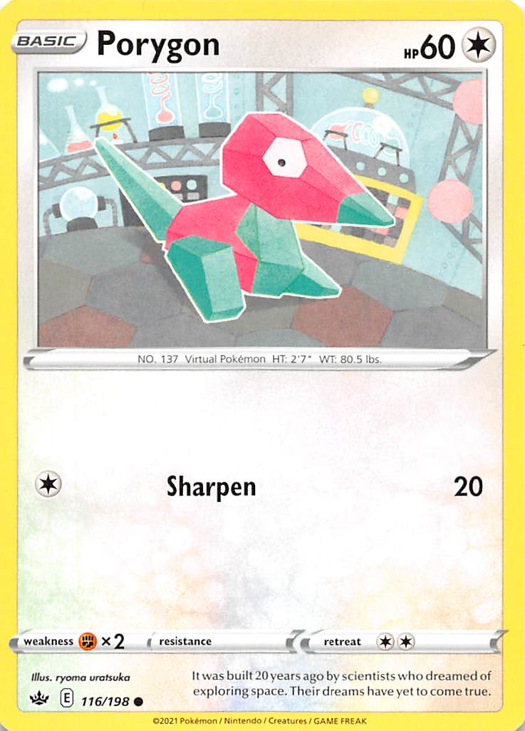 Porygon (116/198) [Sword & Shield: Chilling Reign] | Exor Games Dartmouth