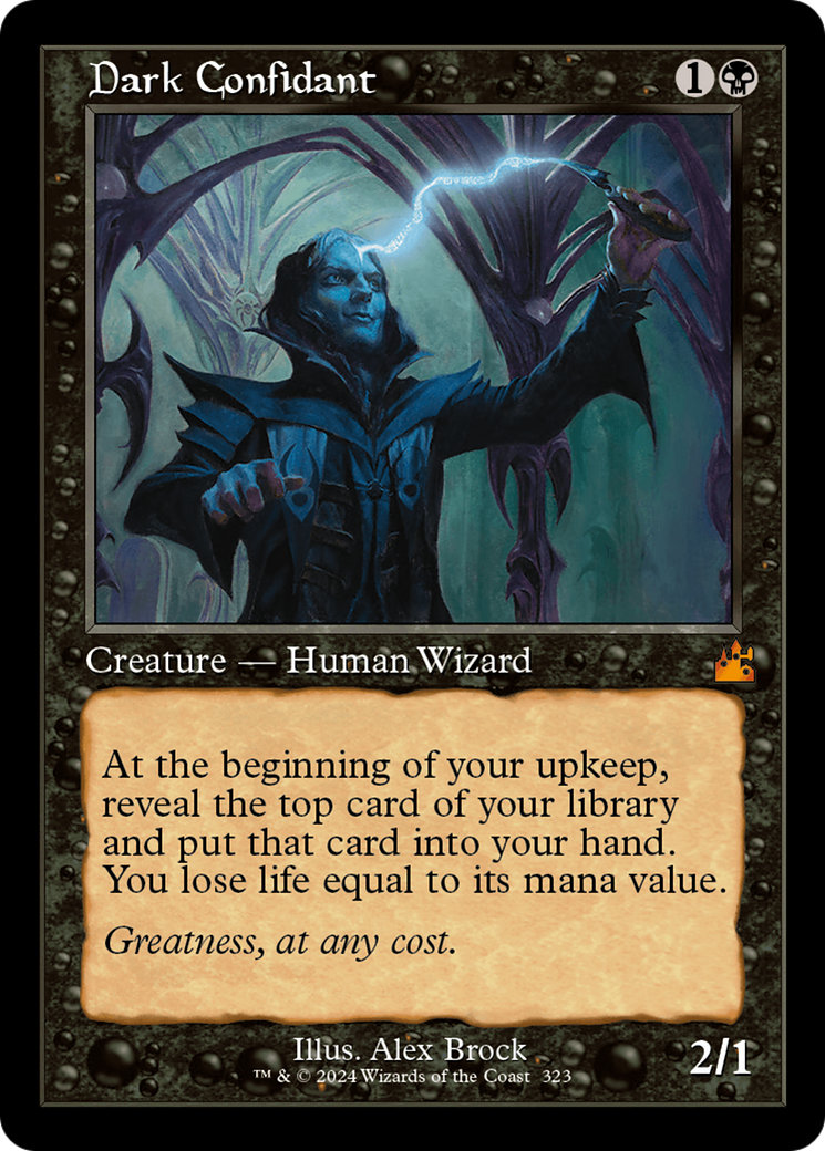Dark Confidant (Retro Frame) [Ravnica Remastered] | Exor Games Dartmouth