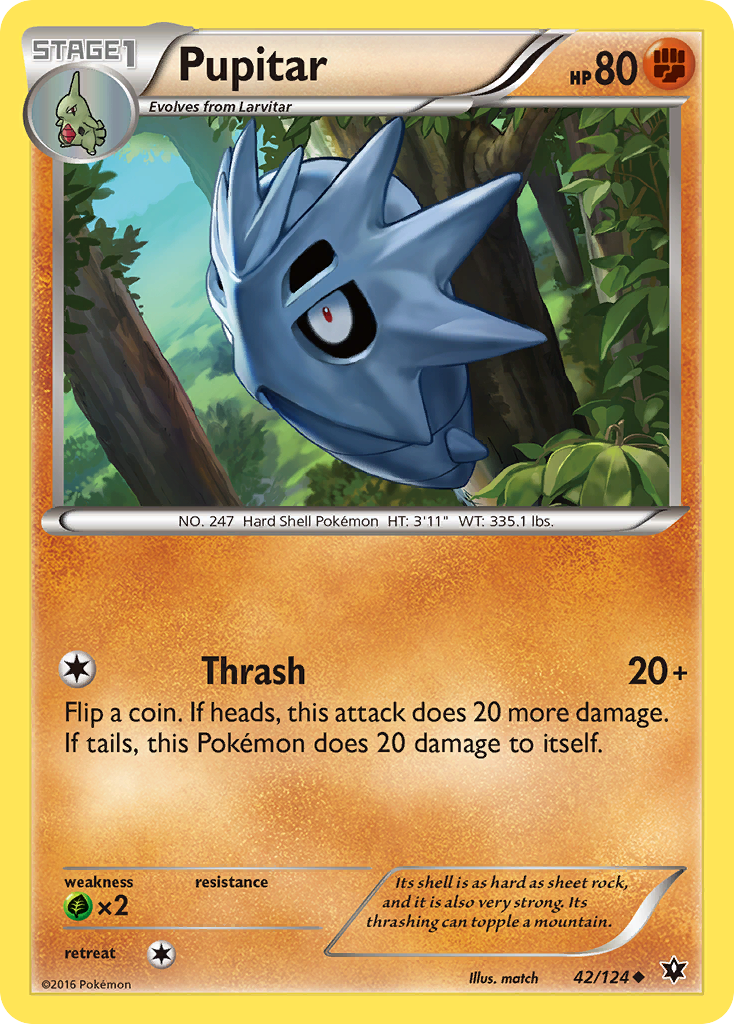 Pupitar (42/124) [XY: Fates Collide] | Exor Games Dartmouth