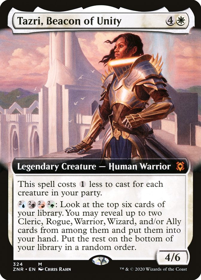 Tazri, Beacon of Unity (Extended Art) [Zendikar Rising] | Exor Games Dartmouth