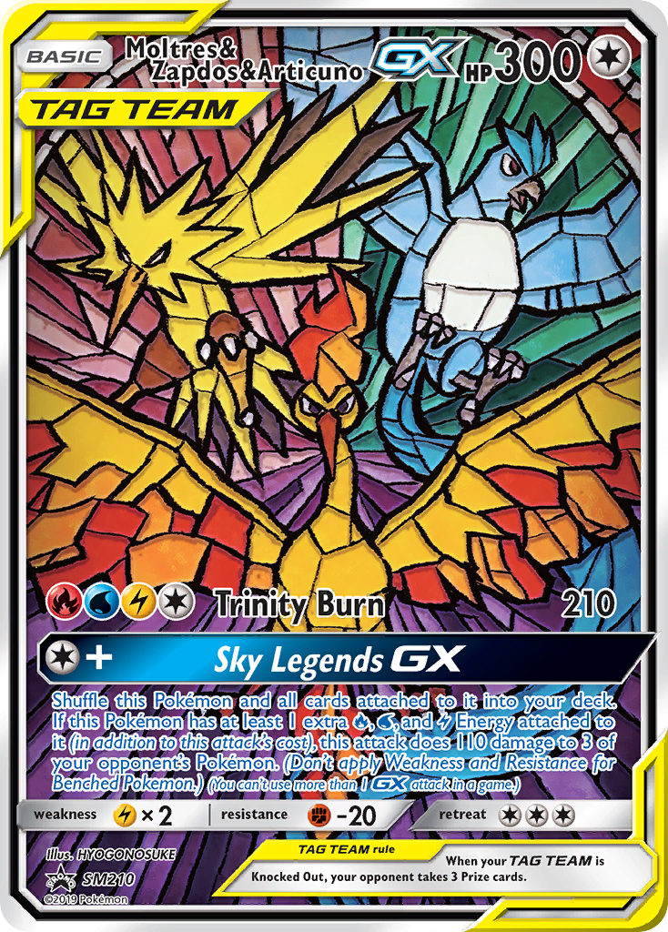 Moltres & Zapdos & Articuno GX (SM210) [Sun & Moon: Black Star Promos] | Exor Games Dartmouth