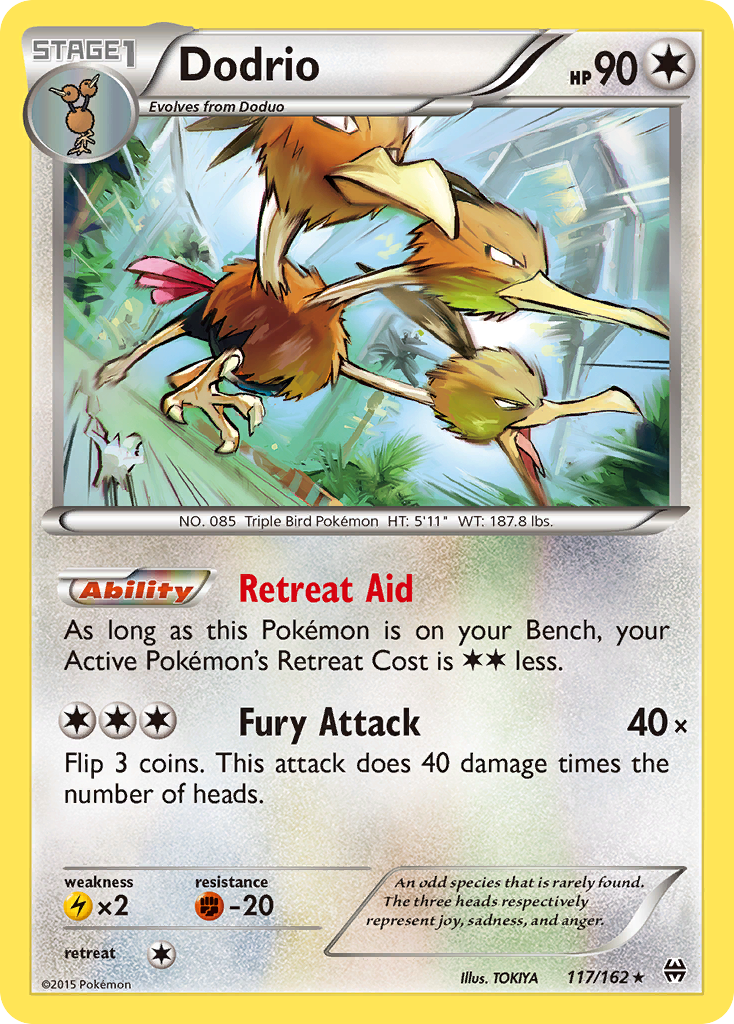 Dodrio (117/162) [XY: BREAKthrough] | Exor Games Dartmouth