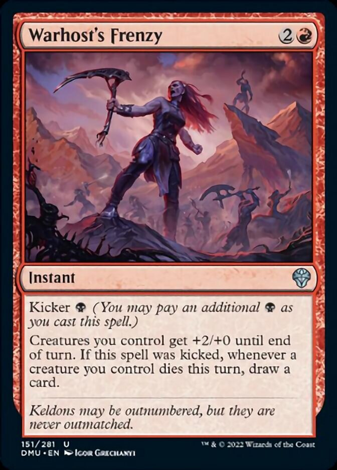 Warhost's Frenzy [Dominaria United] | Exor Games Dartmouth