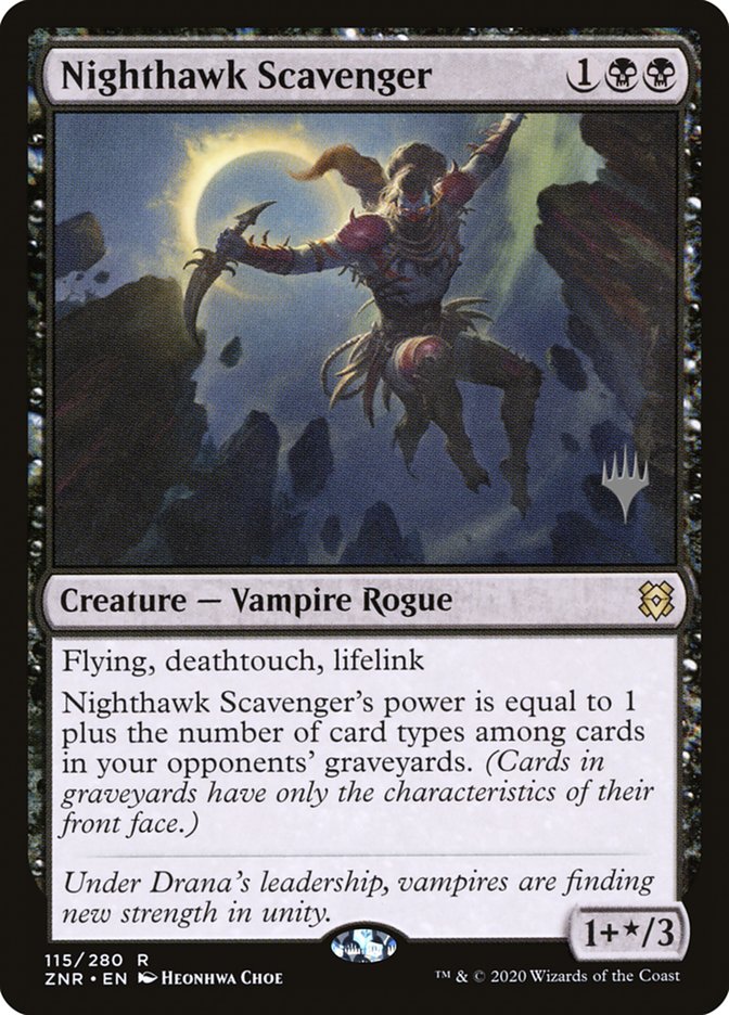 Nighthawk Scavenger (Promo Pack) [Zendikar Rising Promos] | Exor Games Dartmouth