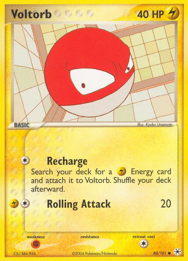 Voltorb (80/101) [EX: Hidden Legends] | Exor Games Dartmouth