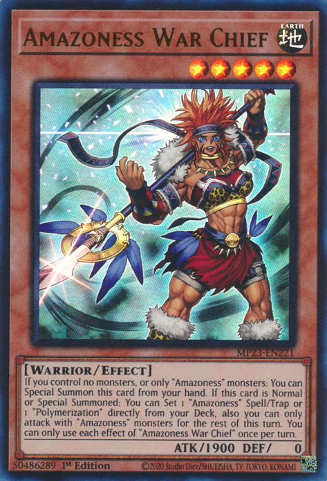 Amazoness War Chief [MP23-EN221] Ultra Rare | Exor Games Dartmouth