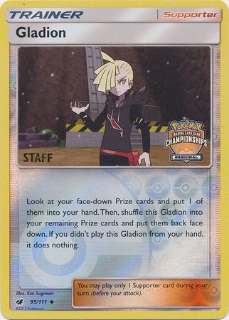 Gladion (95/111) (Regional Championship Promo Staff) [Sun & Moon: Crimson Invasion] | Exor Games Dartmouth