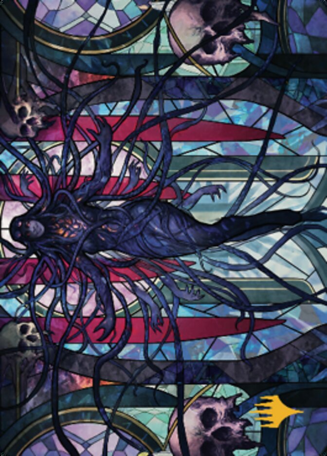 Braids, Arisen Nightmare Art Card 2 (Gold-Stamped Signature) [Dominaria United Art Series] | Exor Games Dartmouth