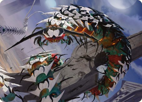 Atraxa's Skitterfang Art Card [Phyrexia: All Will Be One Art Series] | Exor Games Dartmouth