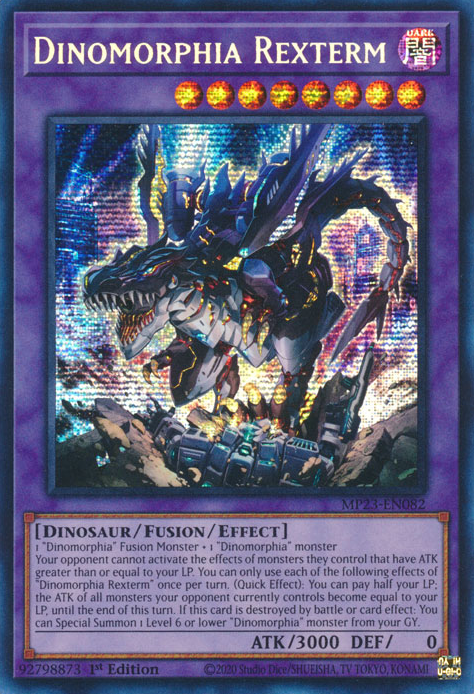 Dinomorphia Rexterm [MP23-EN082] Prismatic Secret Rare | Exor Games Dartmouth