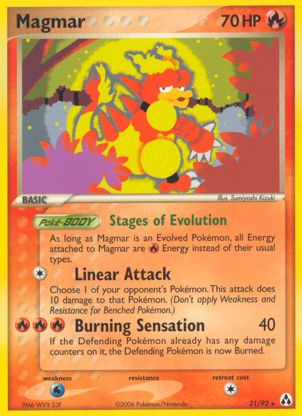 Magmar (21/92) [EX: Legend Maker] | Exor Games Dartmouth