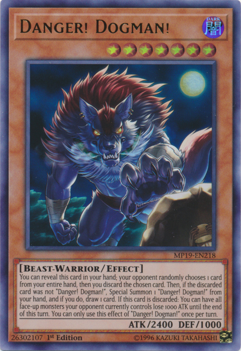 Danger! Dogman! [MP19-EN218] Ultra Rare | Exor Games Dartmouth