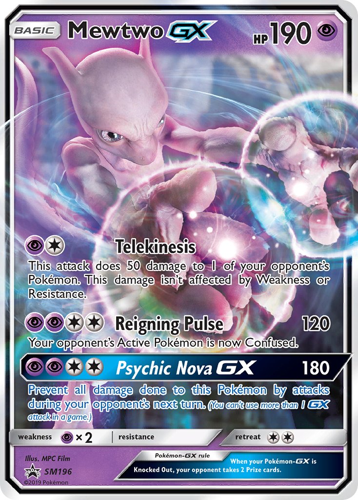 Mewtwo GX (SM196) [Sun & Moon: Black Star Promos] | Exor Games Dartmouth