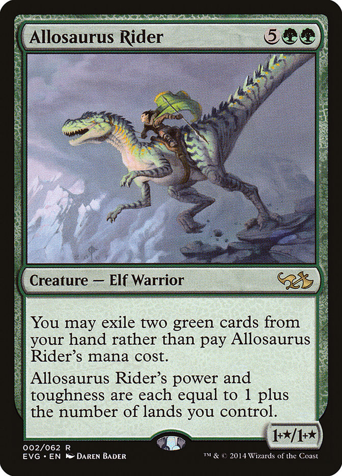 Allosaurus Rider (Elves vs. Goblins) [Duel Decks Anthology] | Exor Games Dartmouth