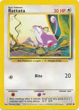 Rattata (61/102) [Base Set Unlimited] | Exor Games Dartmouth