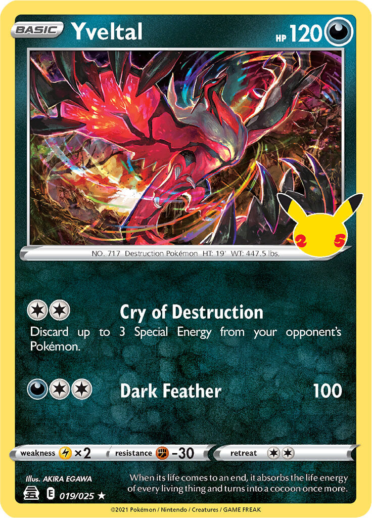 Yveltal (019/025) [Celebrations: 25th Anniversary] | Exor Games Dartmouth